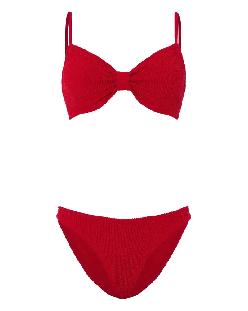 Hunza G Alicia Bikini mit Schleifeneffekt - Rot Rot