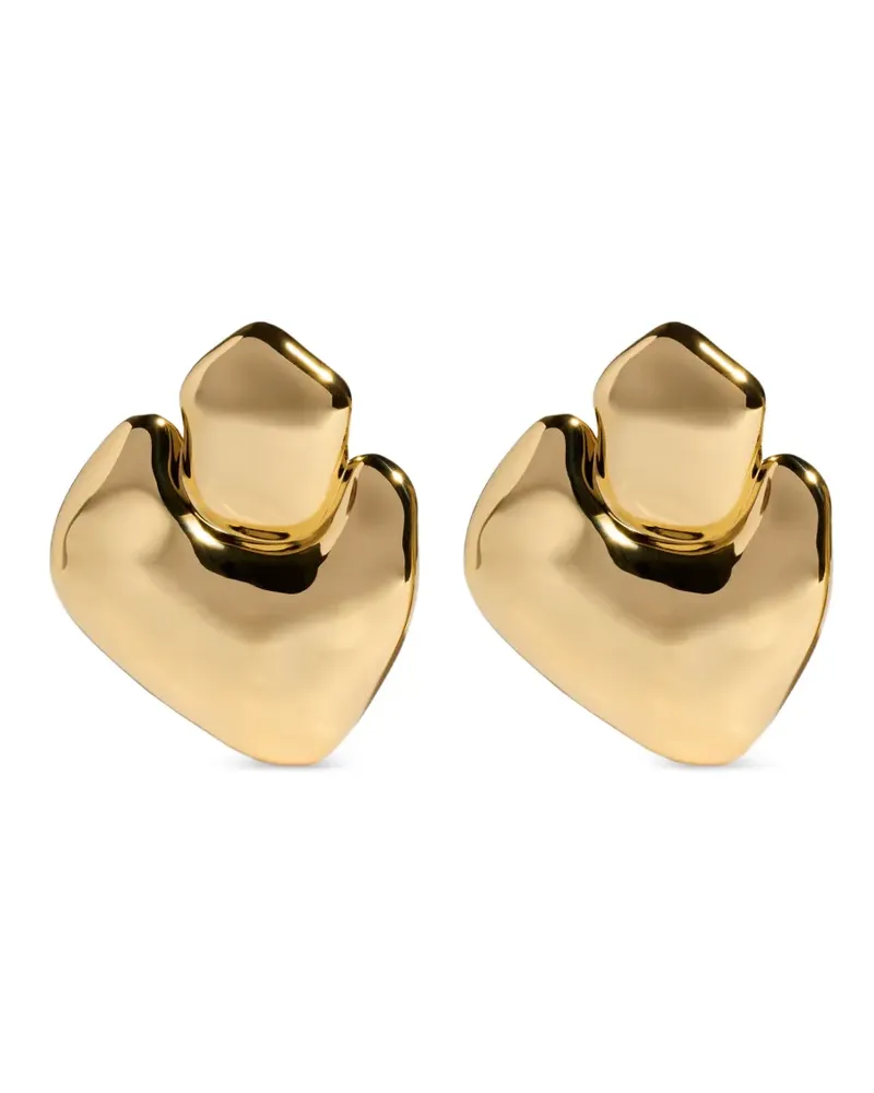 Monica Vinader bold stud earrings - Gold Gold