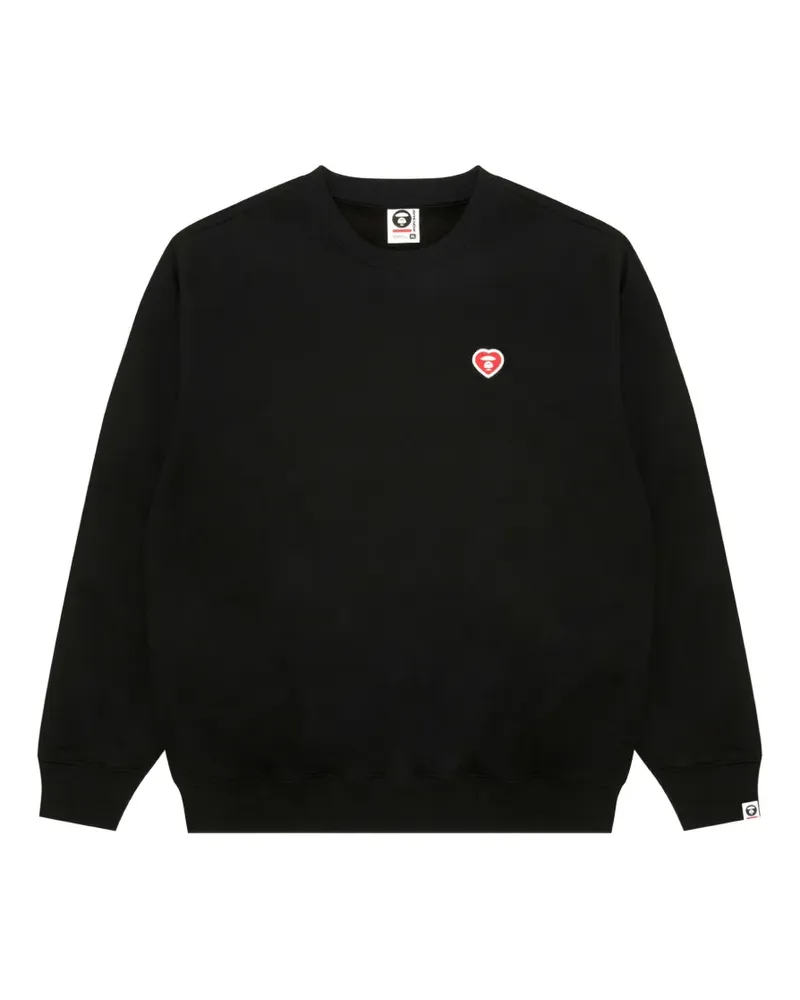 BAPE Pullover mit Logo-Patch - Schwarz Schwarz