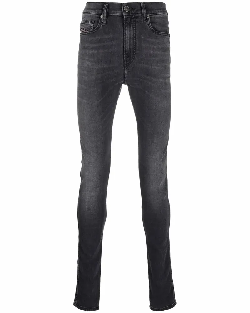 Diesel D-Isort Skinny-Jeans - Schwarz Schwarz