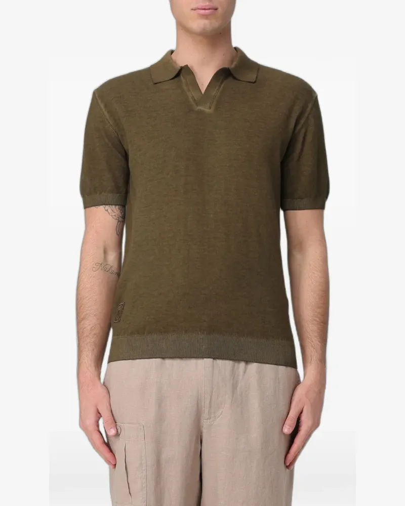 Blauer Esmond fine-knit polo shirt - Grün Grün