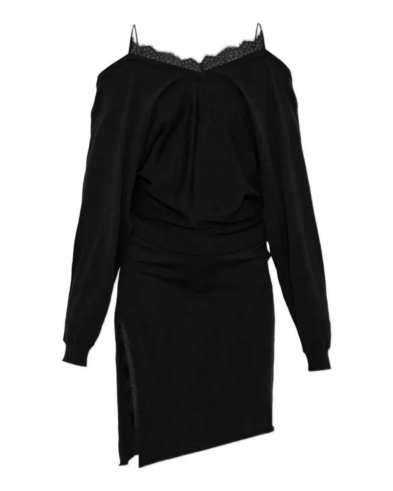 IRO Incante asymmetric dress - Schwarz Schwarz