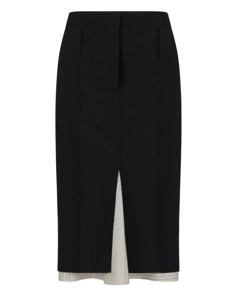 Marni Rock mit Schlitz - Schwarz Schwarz
