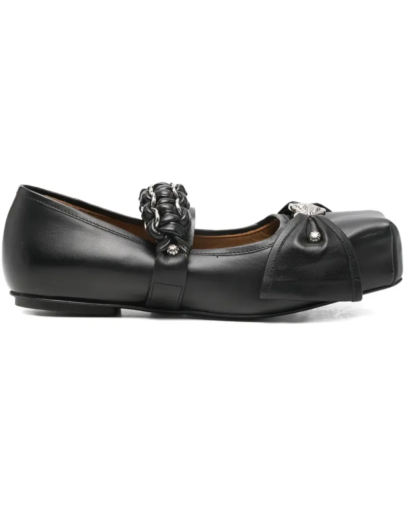 Toga Ballerinas mit Kettendetail - Schwarz Schwarz