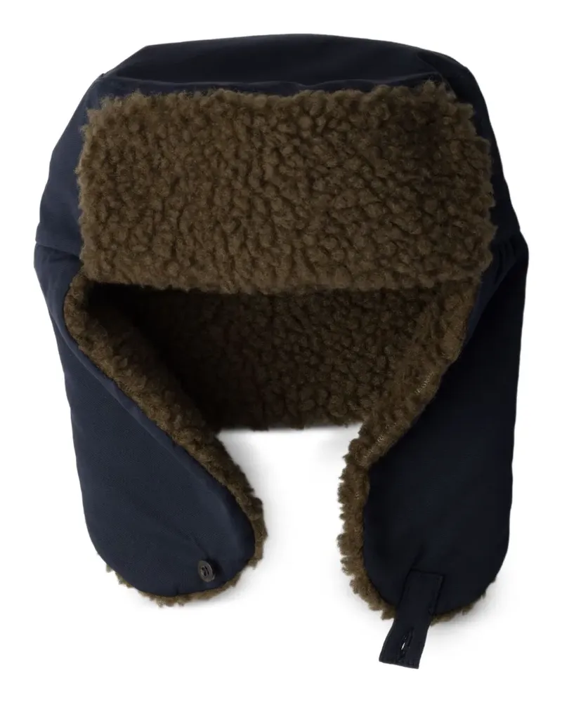 Prada Popeline-Hut mit Fleece-Futter - Schwarz Schwarz