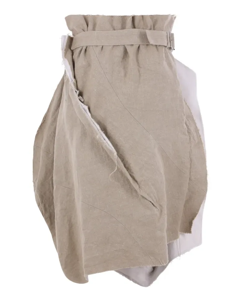 Comme des Garçons asymmetric-hem skirt - Nude Nude
