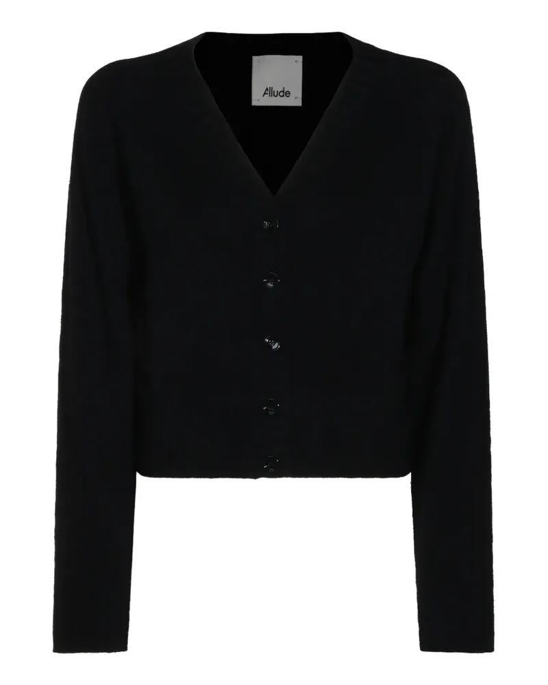 ALLUDE V-neck cashmere cardigan - Schwarz Schwarz