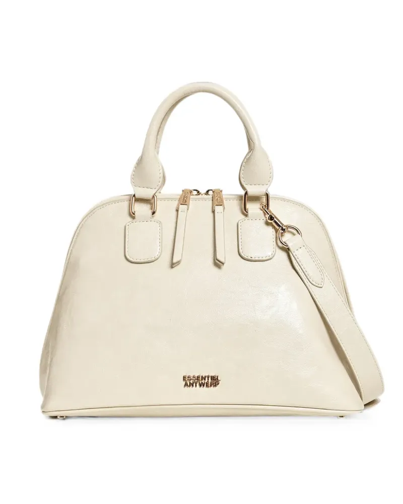 Essentiel Karla Handtasche in Lackoptik - Nude Nude