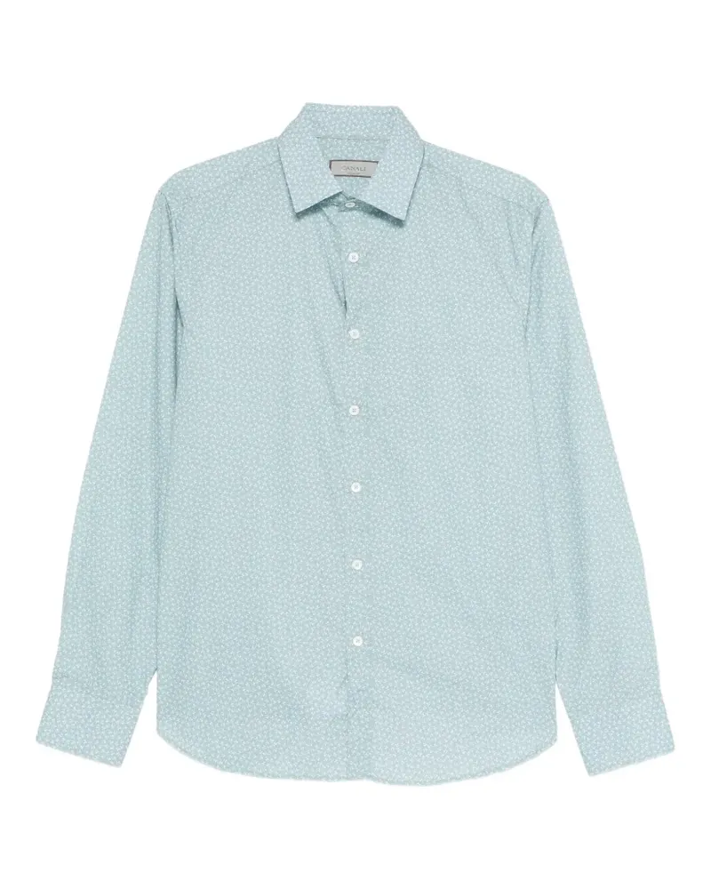 Canali floral shirt - Blau Blau