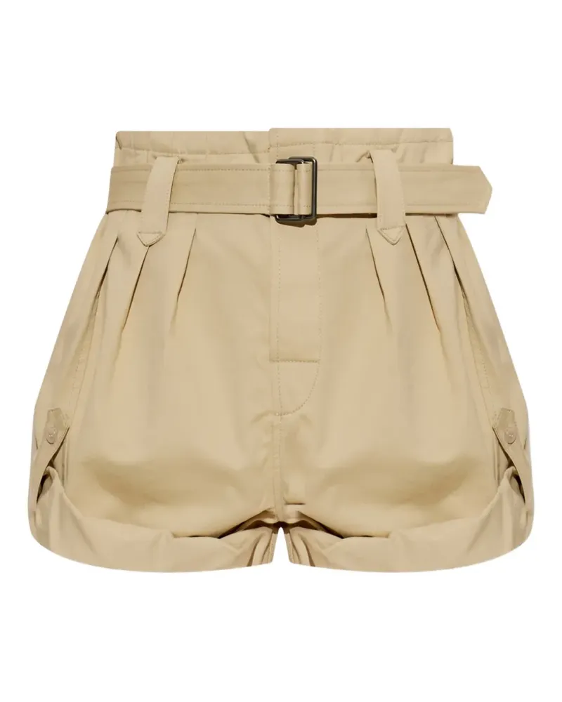 Kenzo Bundfaltenshorts mit Gürtel - Nude Nude