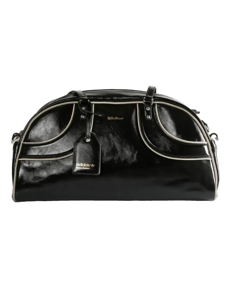 adidas logo appliqué duffel bag - Schwarz Schwarz