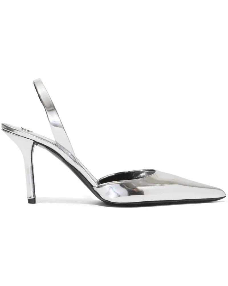 Proenza Schouler Slash Slingback-Pumps - Silber Silber