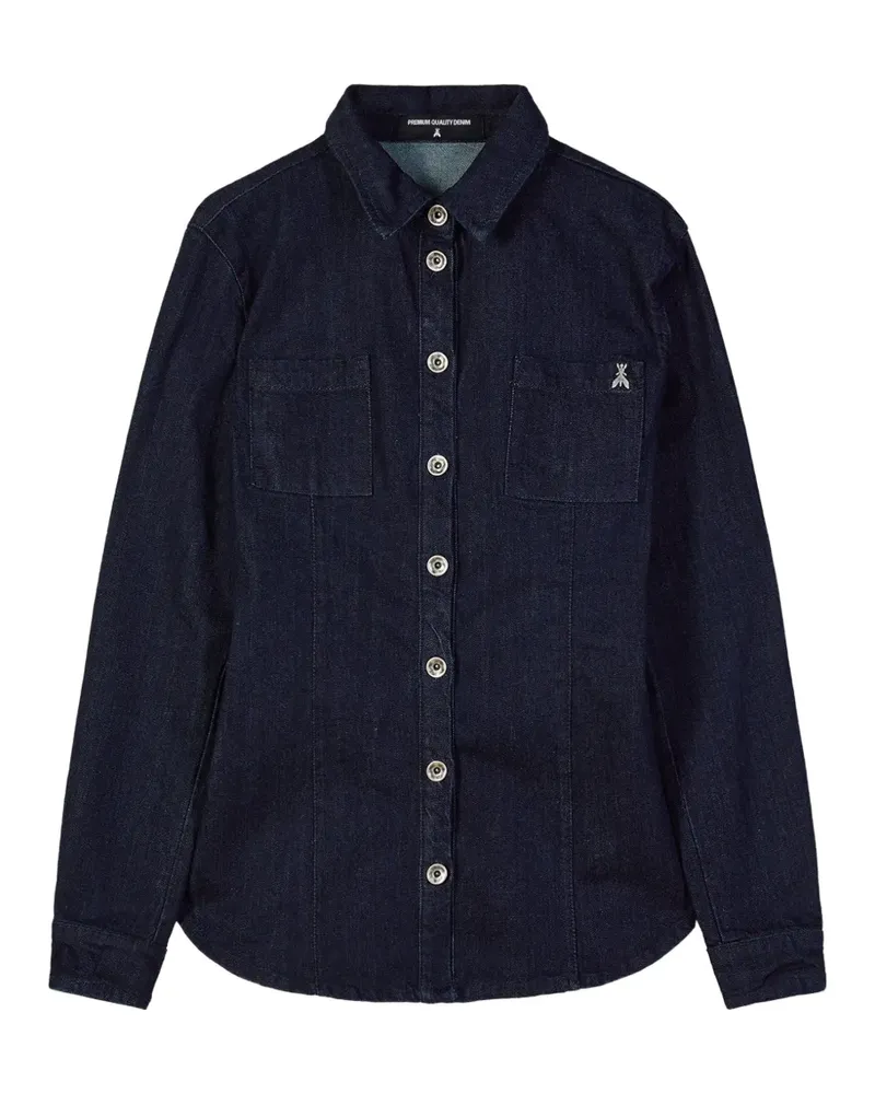Patrizia Pepe rinse-wash denim shirt - Blau Blau