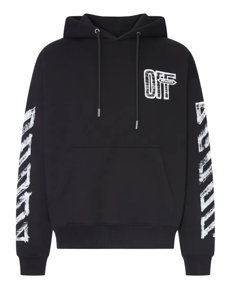 OFF-WHITE Hoodie mit grafischem Print - Schwarz Schwarz