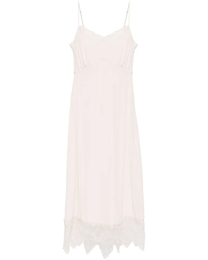 Simone Rocha Camisole-Kleid mit Spitzenborten - Nude Nude