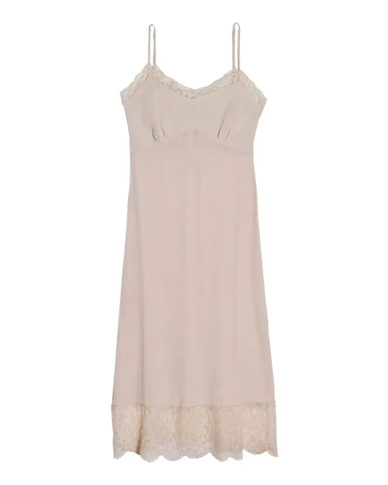 Simone Rocha Camisole-Kleid mit Spitzenborten - Nude Nude