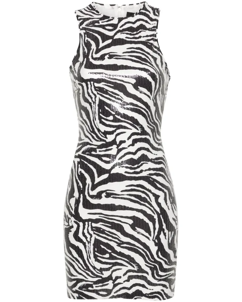 ROTATE Birger Christensen Kleid mit Zebra-Print - Weiß Weiß