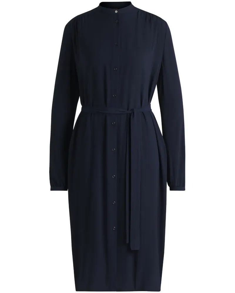 HUGO BOSS Midikleid mit Gürtel - Blau Blau