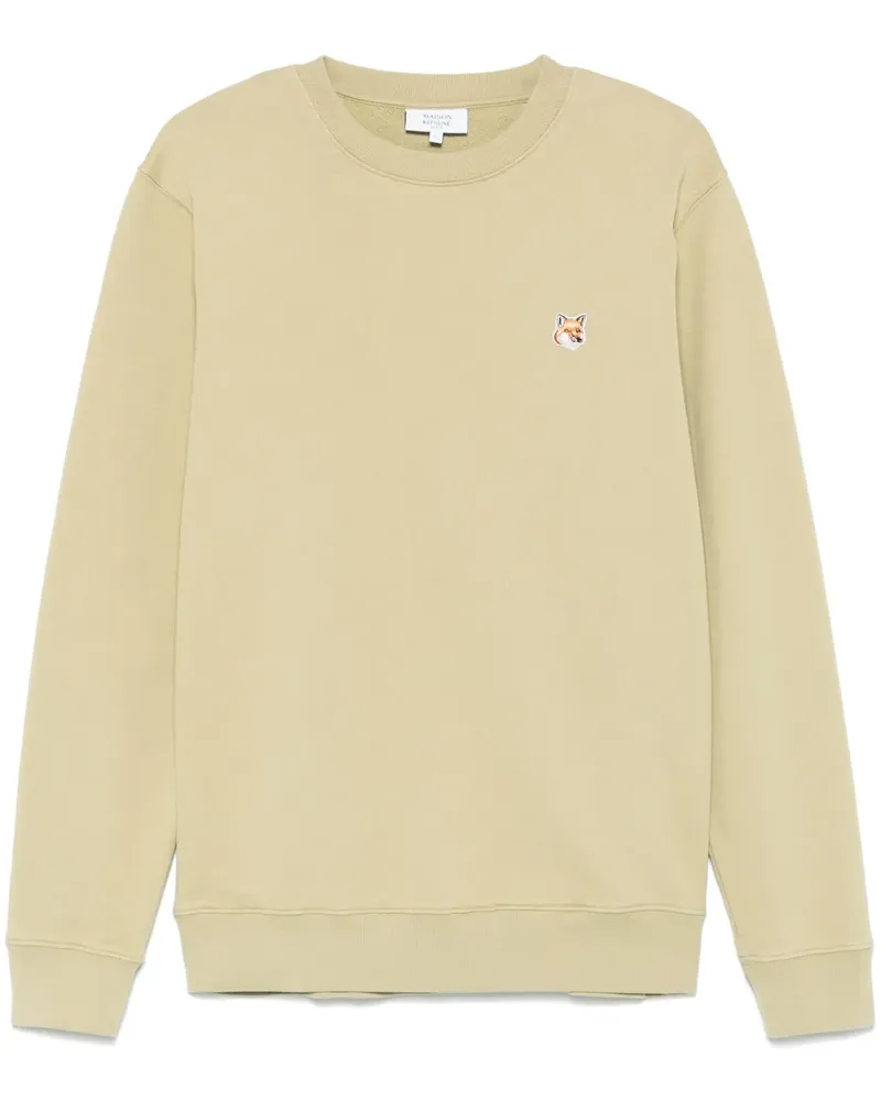Kitsuné Sweatshirt mit Fuchskopf - Grün Grün