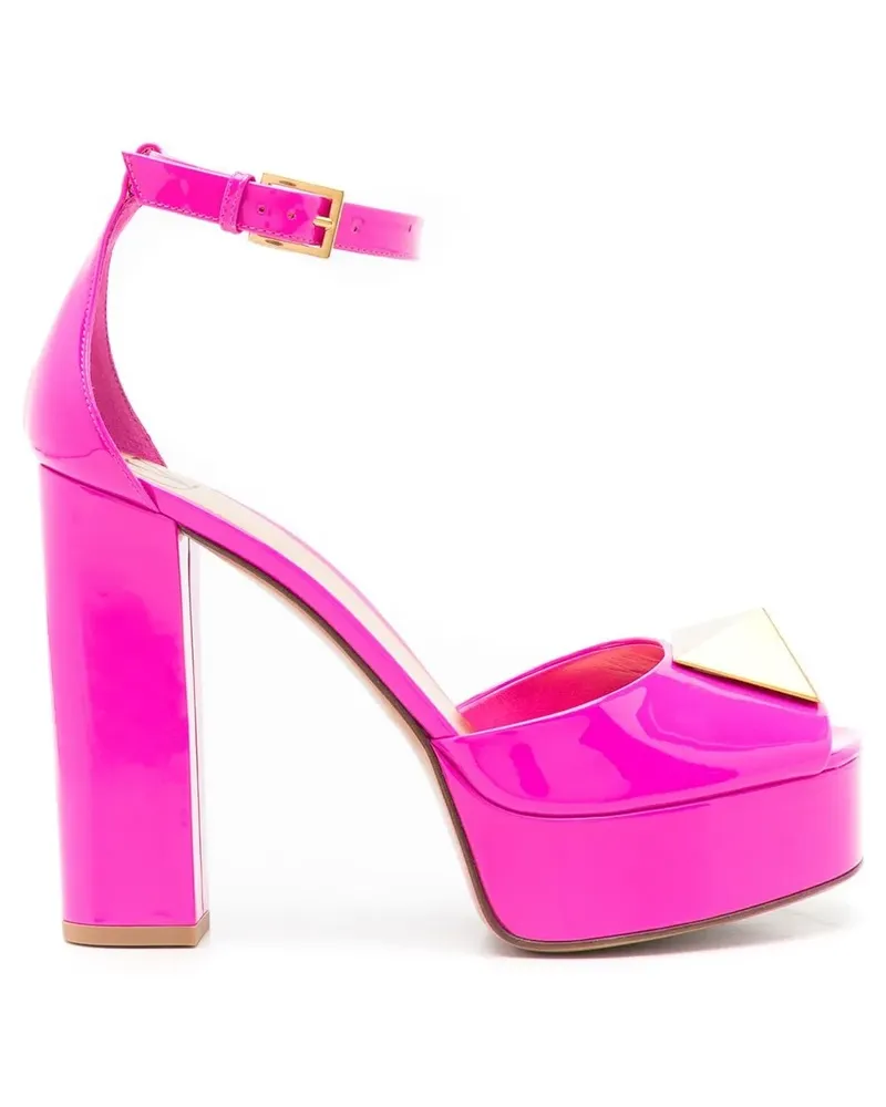Valentino Garavani One Stud Plateau-Sandalen 125mm - Rosa Rosa