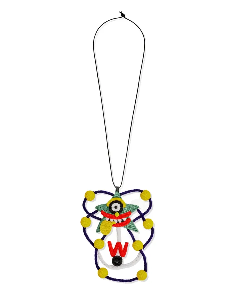 Walter van Beirendonck Love Jewel necklace - Schwarz Schwarz