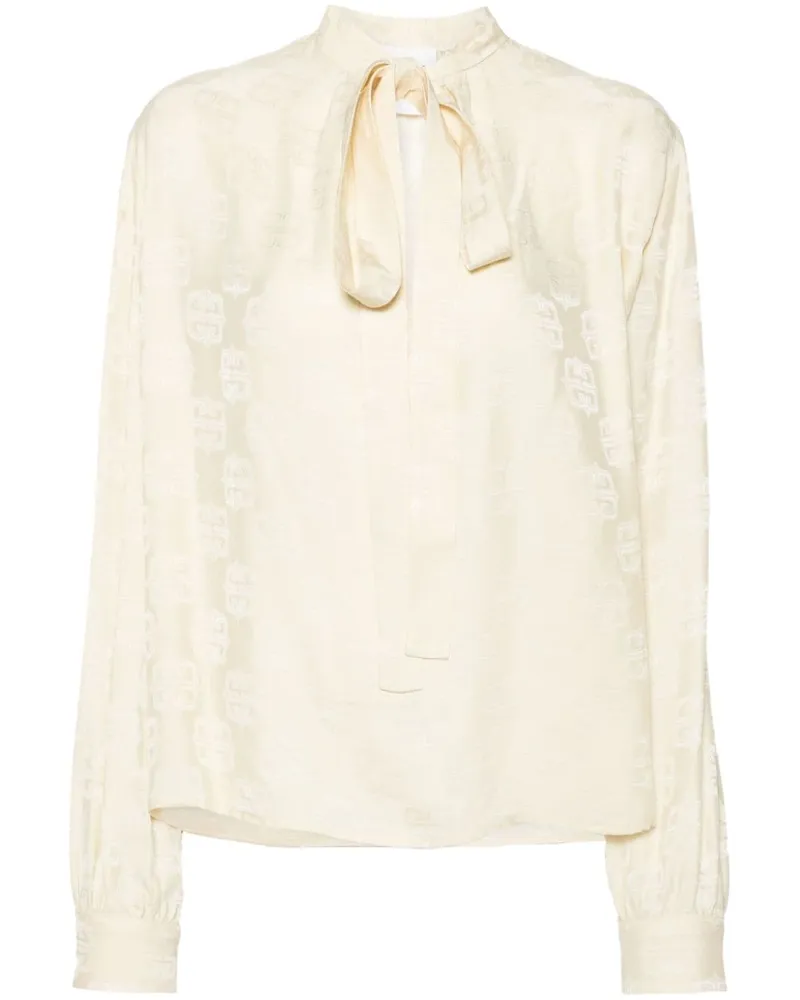 Givenchy Bluse mit 4G-Motiv - Nude Nude