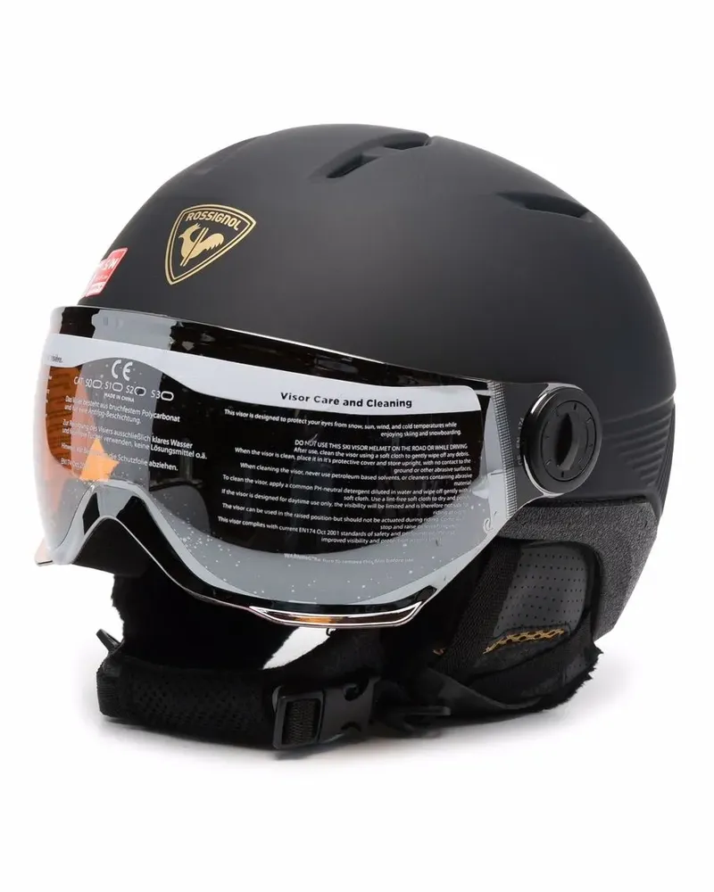 Rossignol Fit Visor Impacts Helm - Schwarz Schwarz