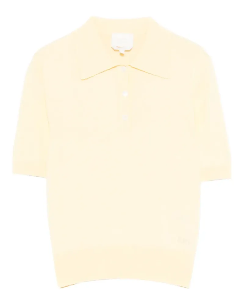 A.P.C. logo-detail polo top - Gelb Gelb