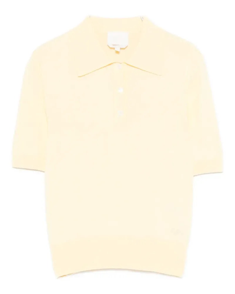 A.P.C. logo-detail polo top - Gelb Gelb
