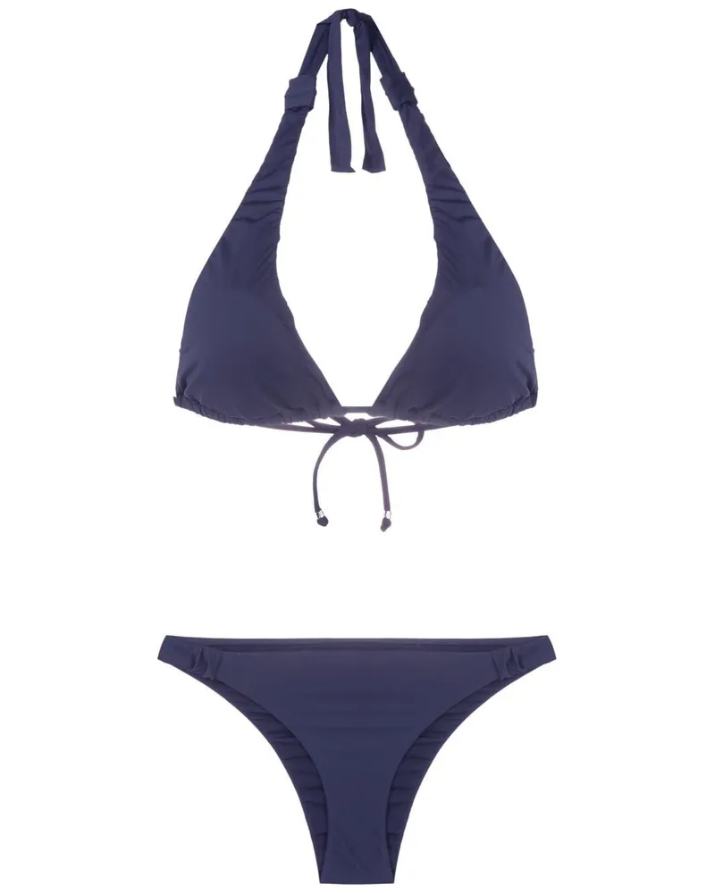 Amir Slama Neckholder-Bikini - Blau Blau