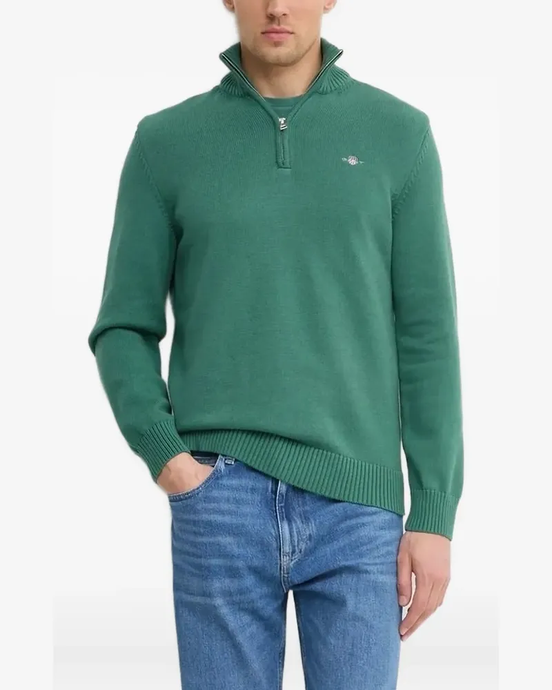 Gant Pullover mit Reißverschluss - Grün Grün