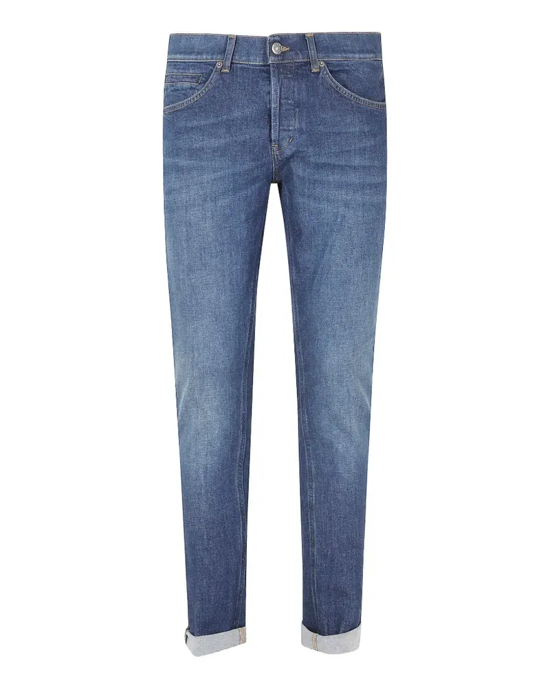 Dondup Jeans mit Tragefalten - Blau Blau