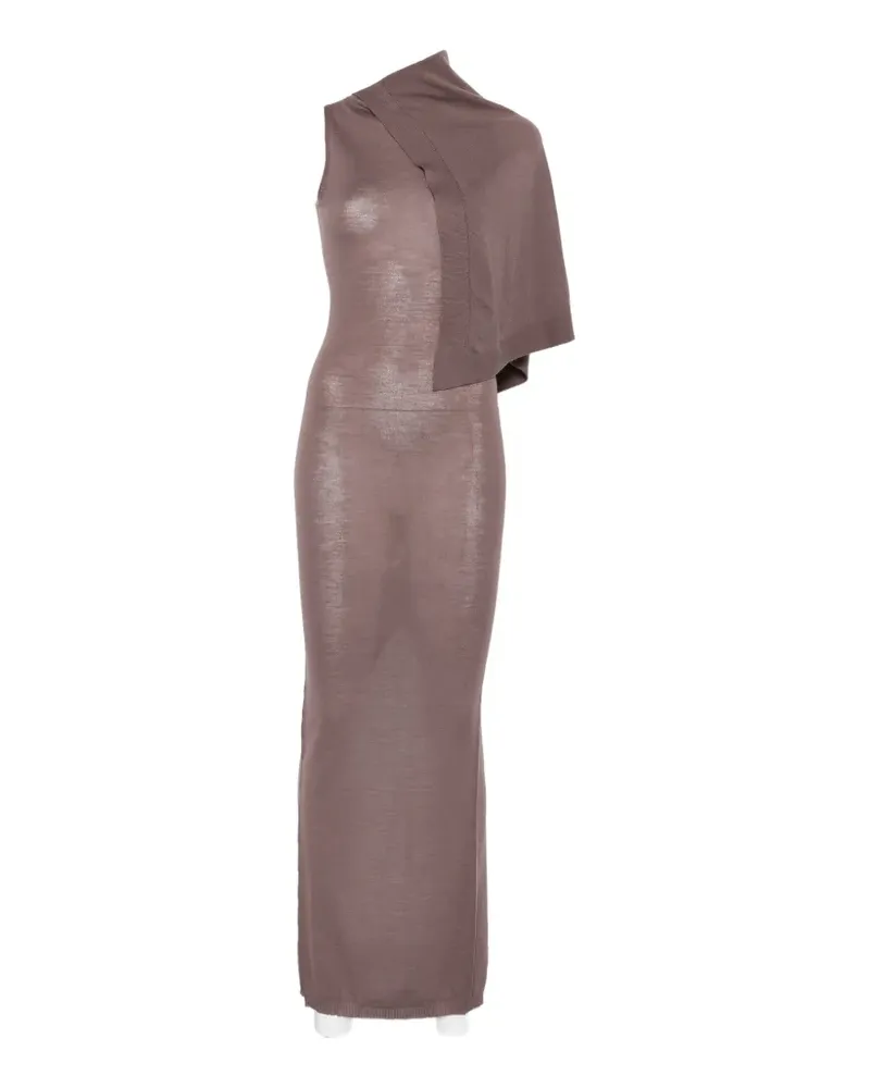 Rick Owens Scarf one-shoulder draped maxi dress - Violett Violett