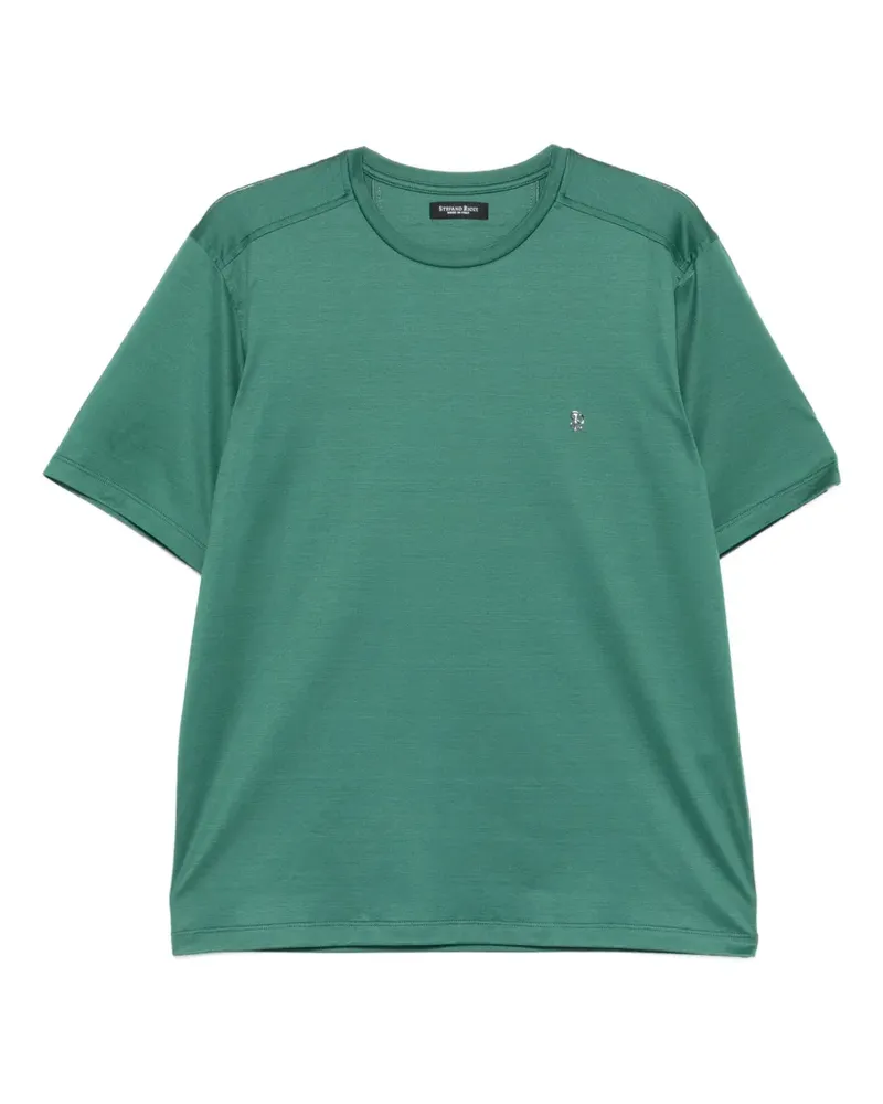 Stefano Ricci logo-detail T-shirt - Grün Grün