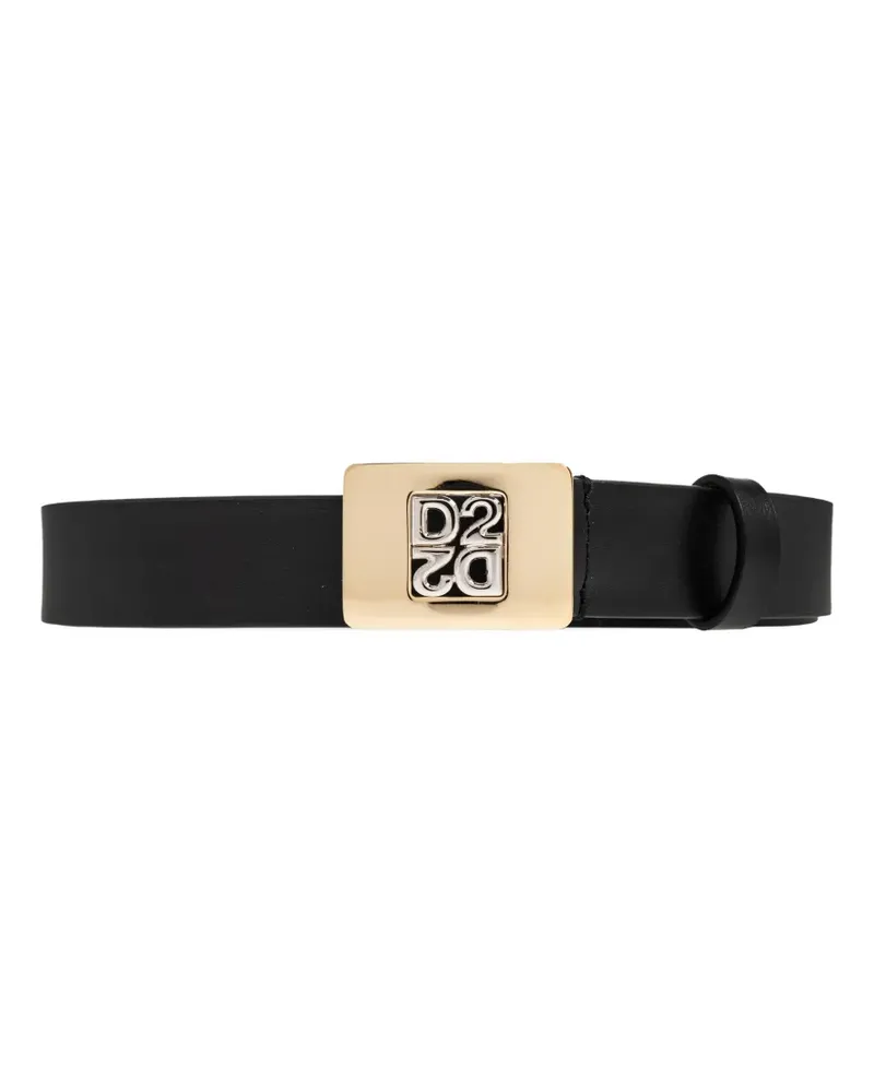 Dsquared2 logo-buckle belt - Schwarz Schwarz