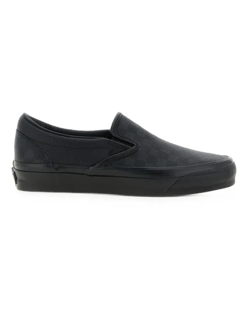 Vans Premium Classic Slip-On-Sneakers mit Schachbrettmuster - Schwarz Schwarz