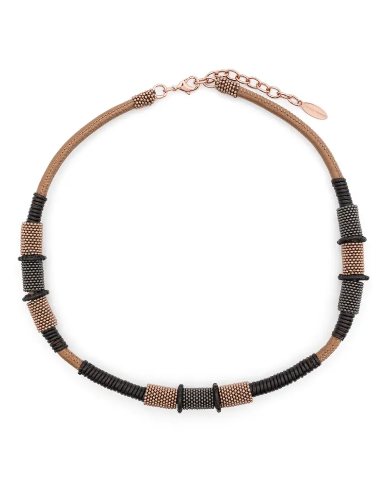 Brunello Cucinelli Collana Halskette - Braun Braun