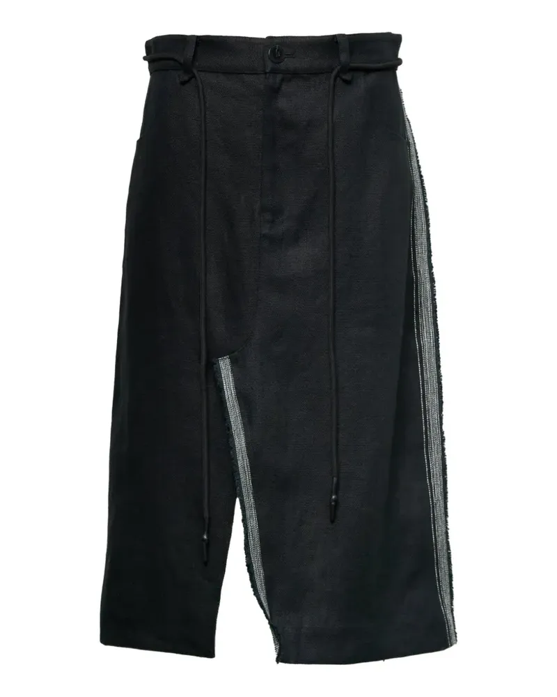 Lee Mathews Haruto linen skirt - Schwarz Schwarz