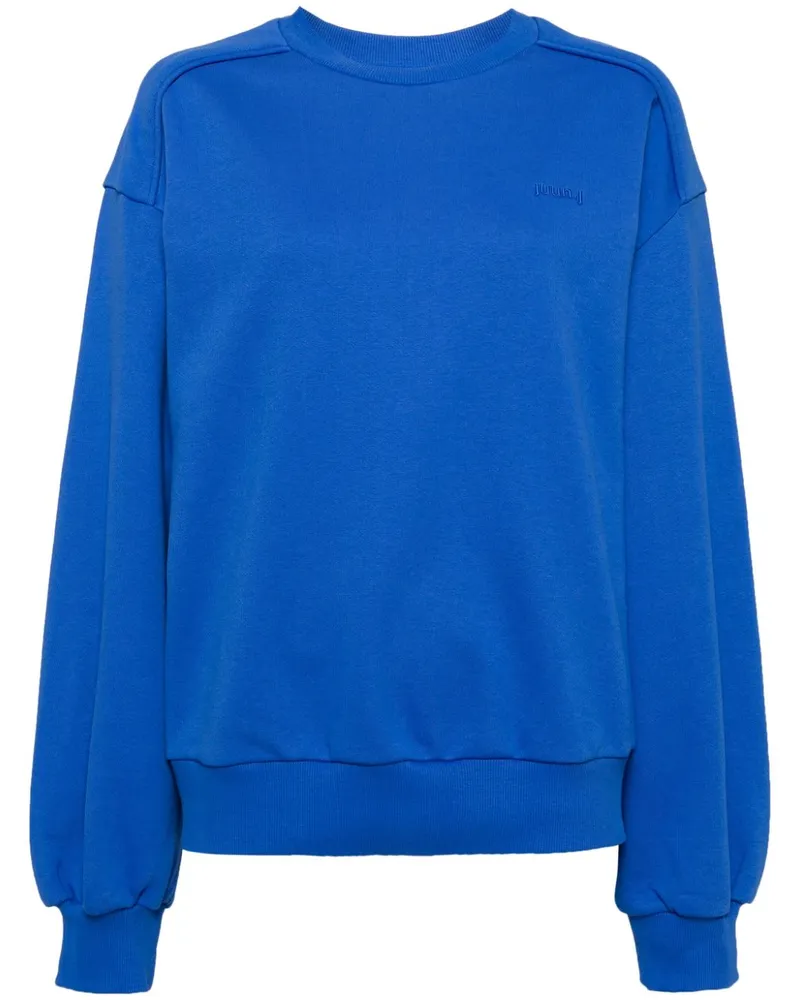 JUUN.J Sweatshirt mit Signature-Print - Blau Blau