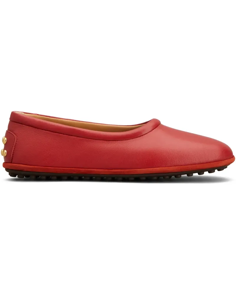 TOD'S Ballerinas mit Nietendetail - Rot Rot