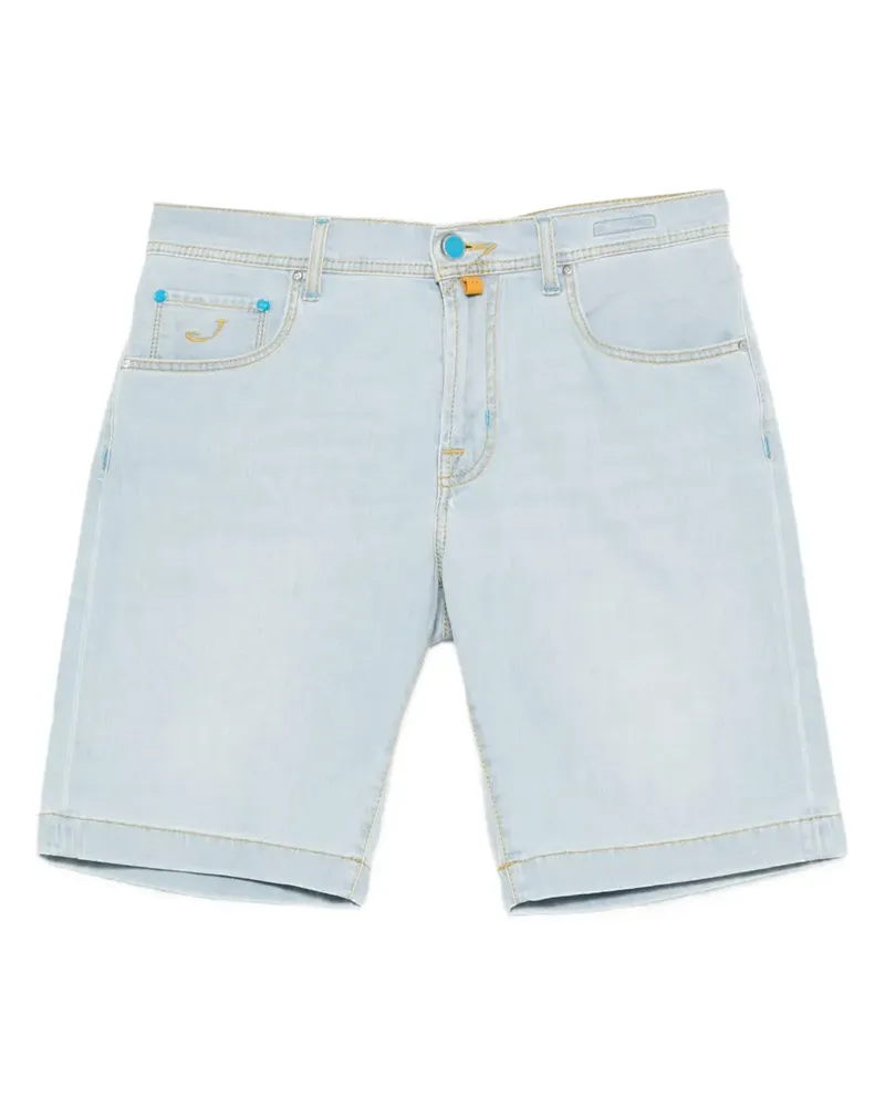 Jacob Cohën Bestickte Nicolas Jeans-Shorts - Blau Blau