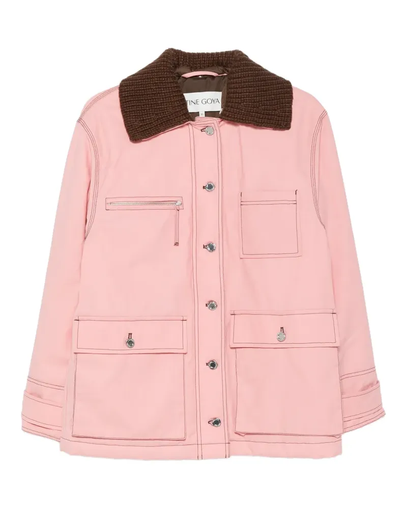 Stine Goya Gerippte Jacke mit Kontrastnähten - Rosa Rosa