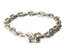 Parts Of Four Charm Chain Choker Silber