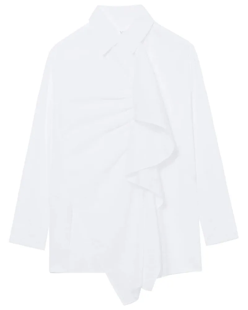 Yohji Yamamoto Hemd mit Rüschen - Weiß Weiß