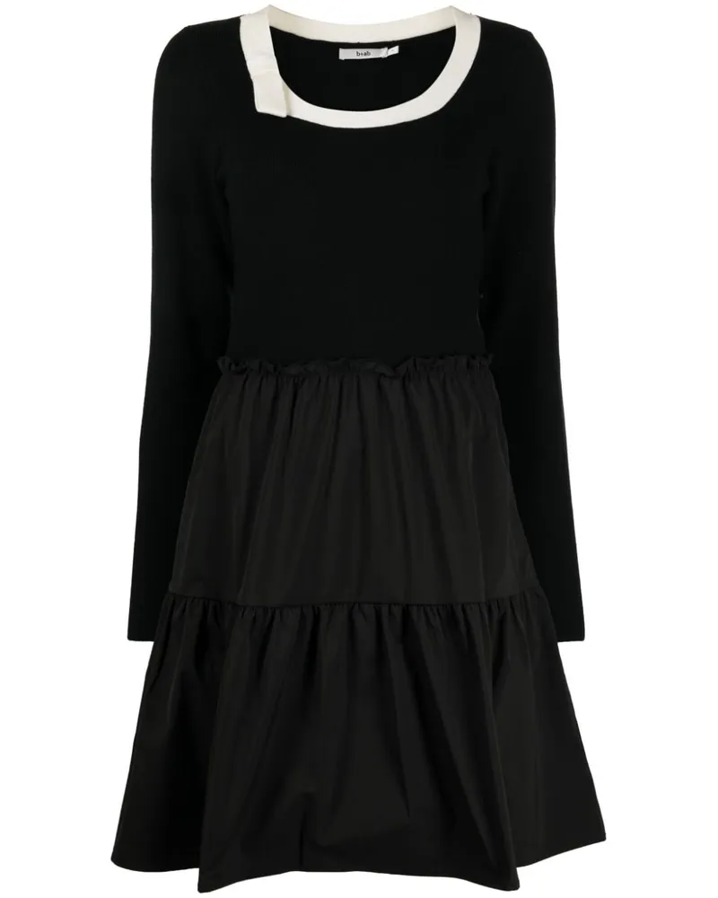 b+ab Kleid mit Schleife - Schwarz Schwarz