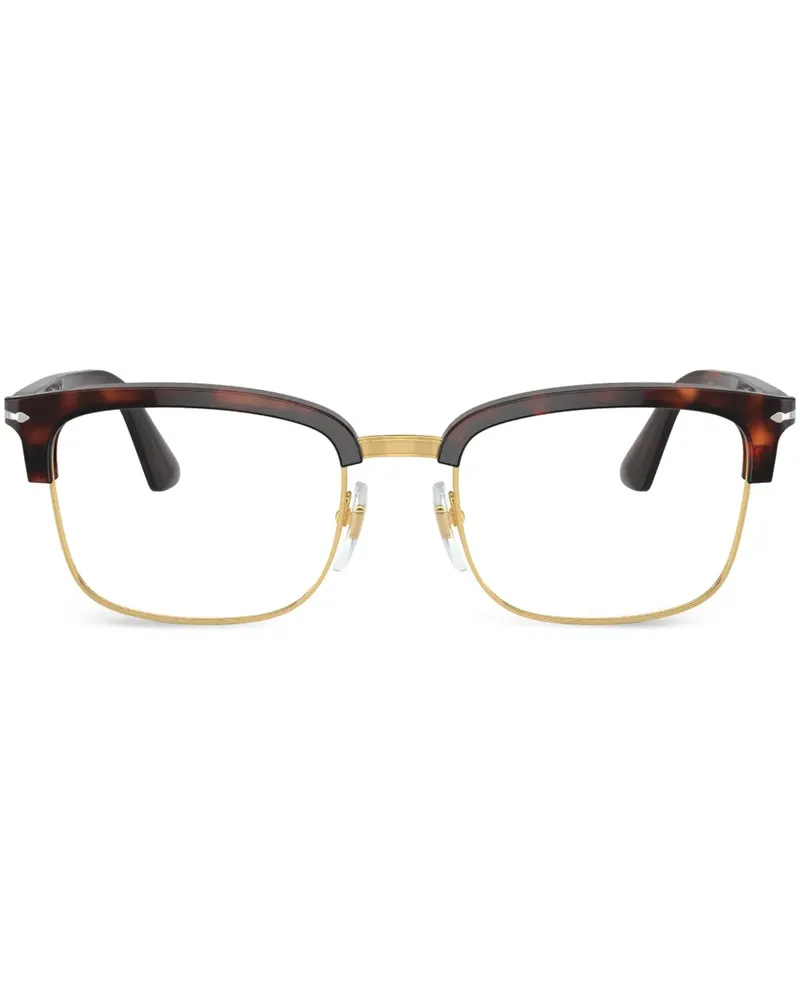 Persol Brille mit eckigem Gestell - Grün Grün