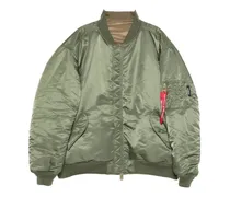 x Alpha Industries Bomberjacke mit Logo - Grün