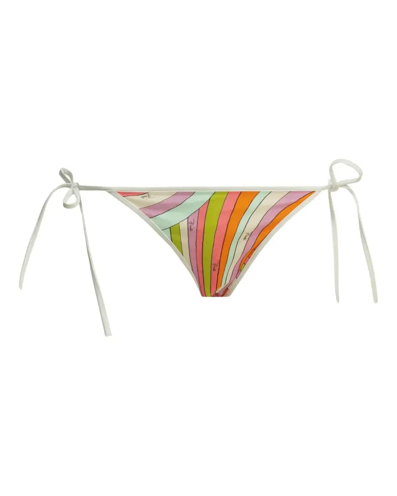 Emilio Pucci Iride-print side-tie bikini bottoms - Rosa Rosa