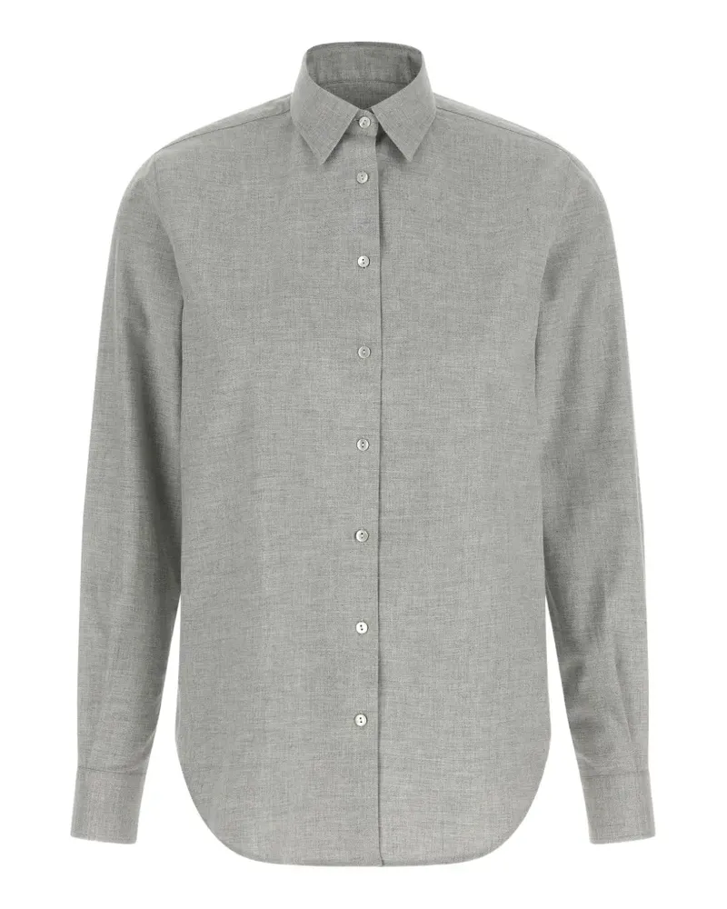 XACUS Marta Flanellhemd - Grau Grau