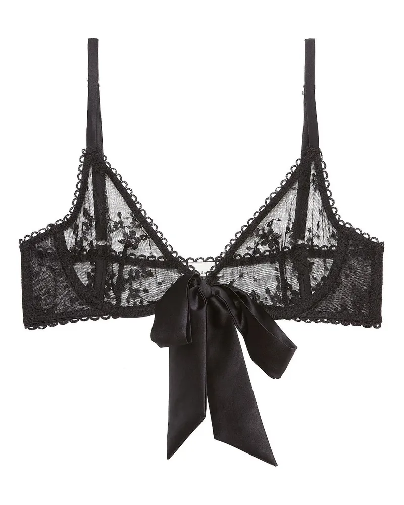 Fleur Du Mal Untie Me Demi-BH - Schwarz Schwarz